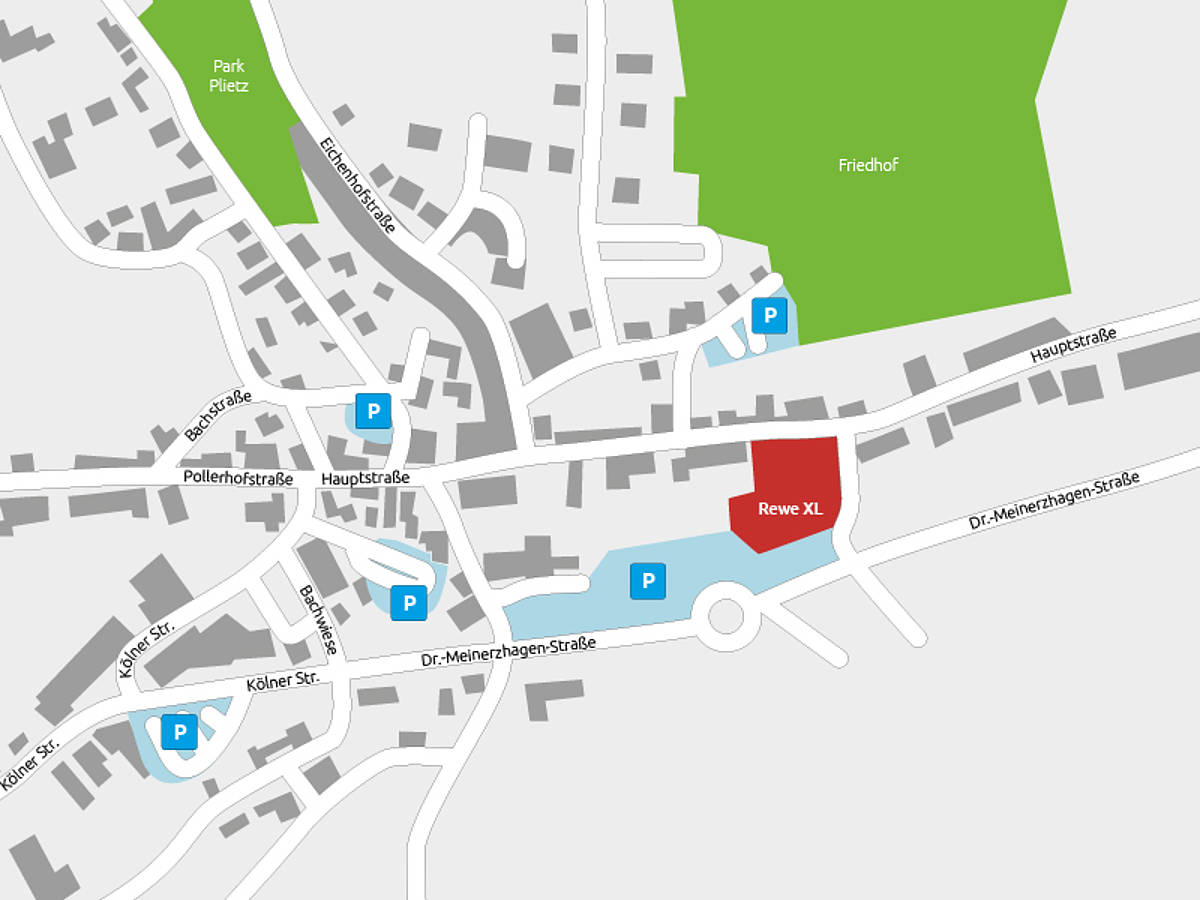 Karte Parkplätze in Lindlar Foto: AGL Lindlar 